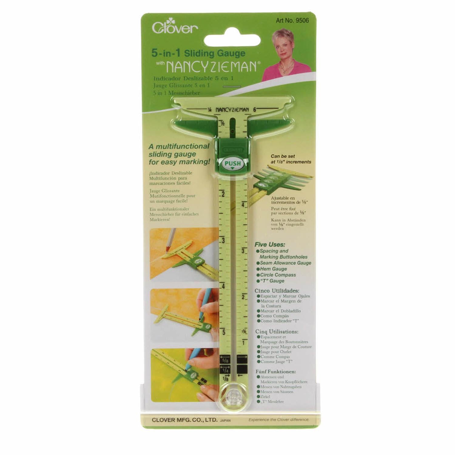 Clover Triangle Ruler RULER CLOVER 9506 SLIDING