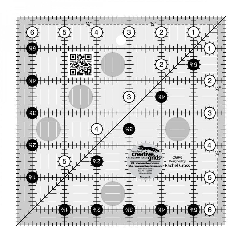 RULER CREATIVE GRID 6.5 X 6.5