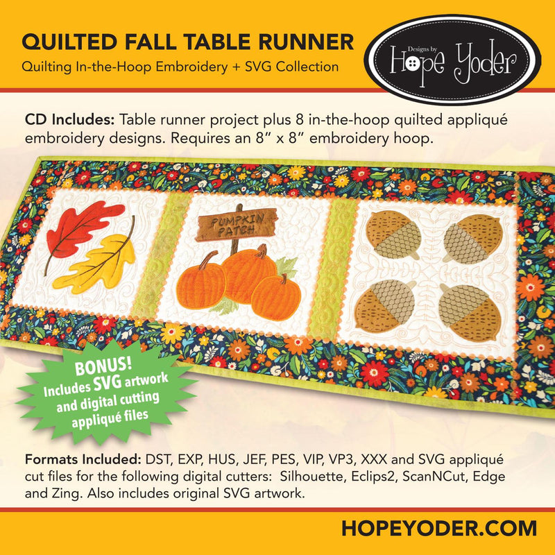QUILTED FALL TABLE RUNNER