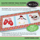 QUILTED WINTER TABLE RUNNER