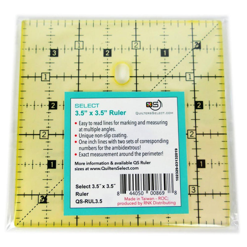 QS 3.5" X 3.5" NON-SLIP RULER