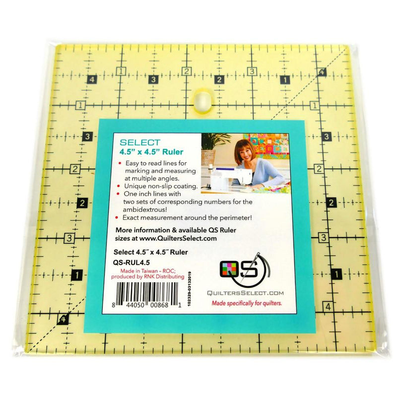 QS 4.5" X 4.5" NON-SLIP RULER