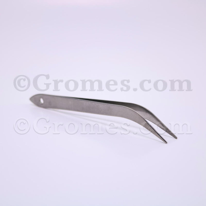 TWEEZER 5IN BENT STAINLESS