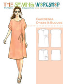 Gardenia Blouse & Dress Pattern by The Sewing Workshop