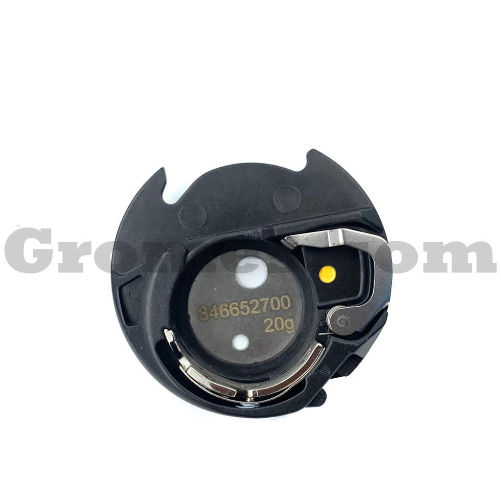 Janome Bobbin Case Yellow Dot 846652700 Grome's Sewing Machine Company