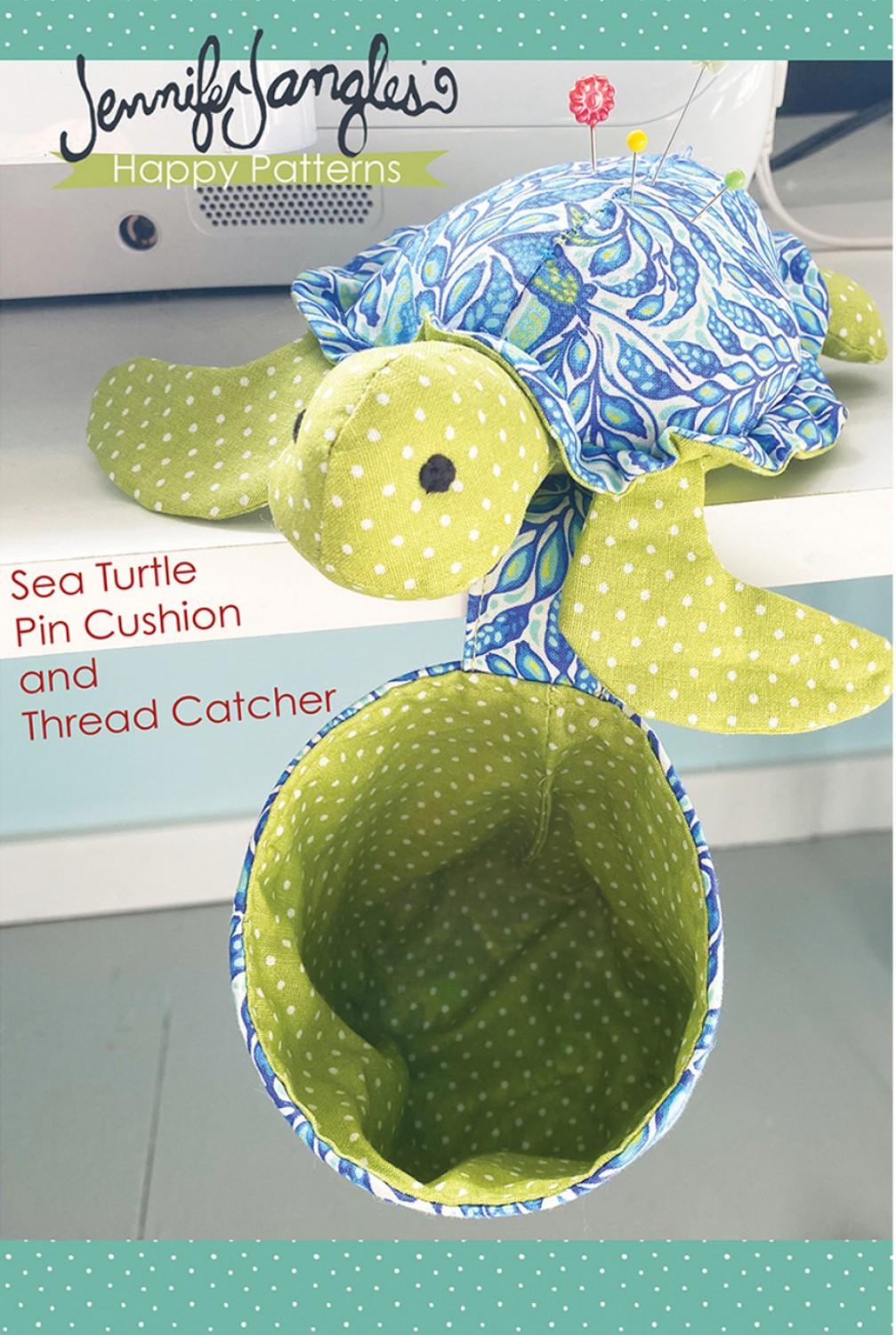 Jennifer Jangles - Sea Turtle Pin Cushion and Thread Catcher