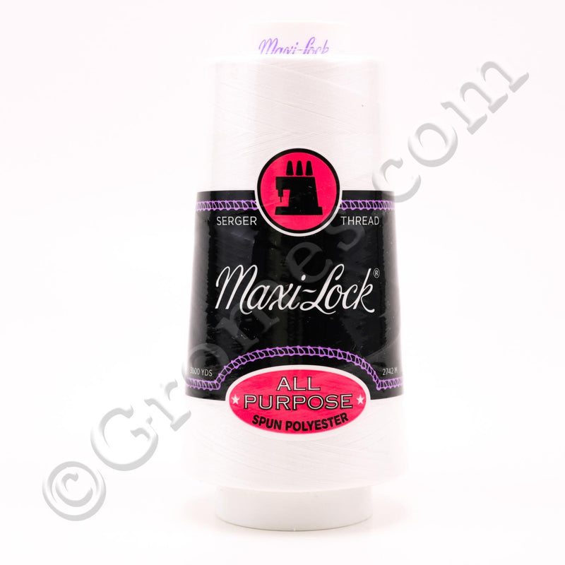 Maxilock Serger Thread 3000yd WHITE