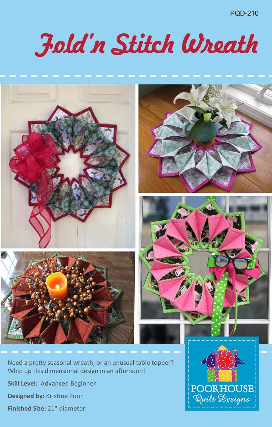 Poorhouse - Fold 'n Stitch Wreath