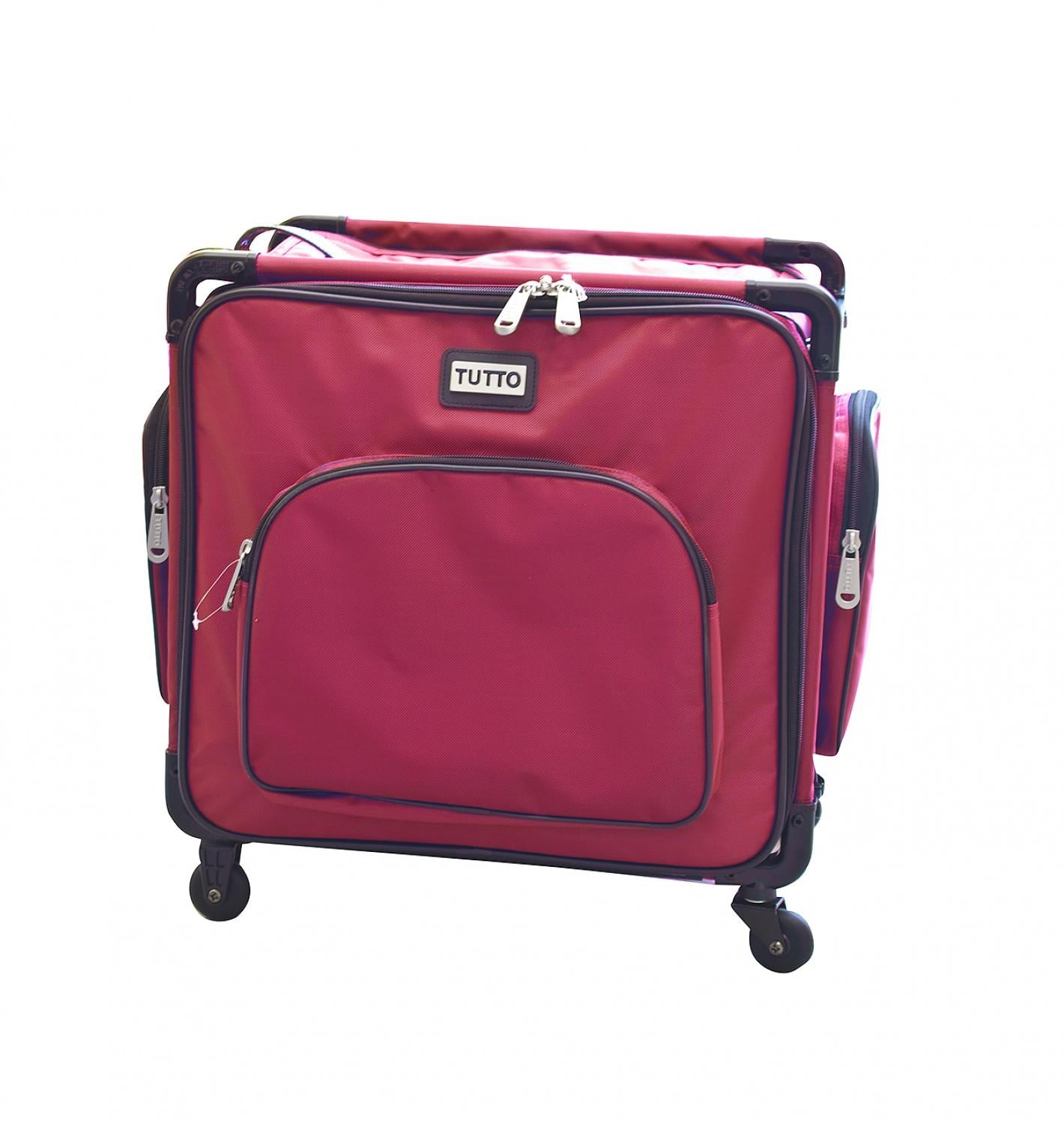 Tutto Serger Machine Case on Wheels 17in Red