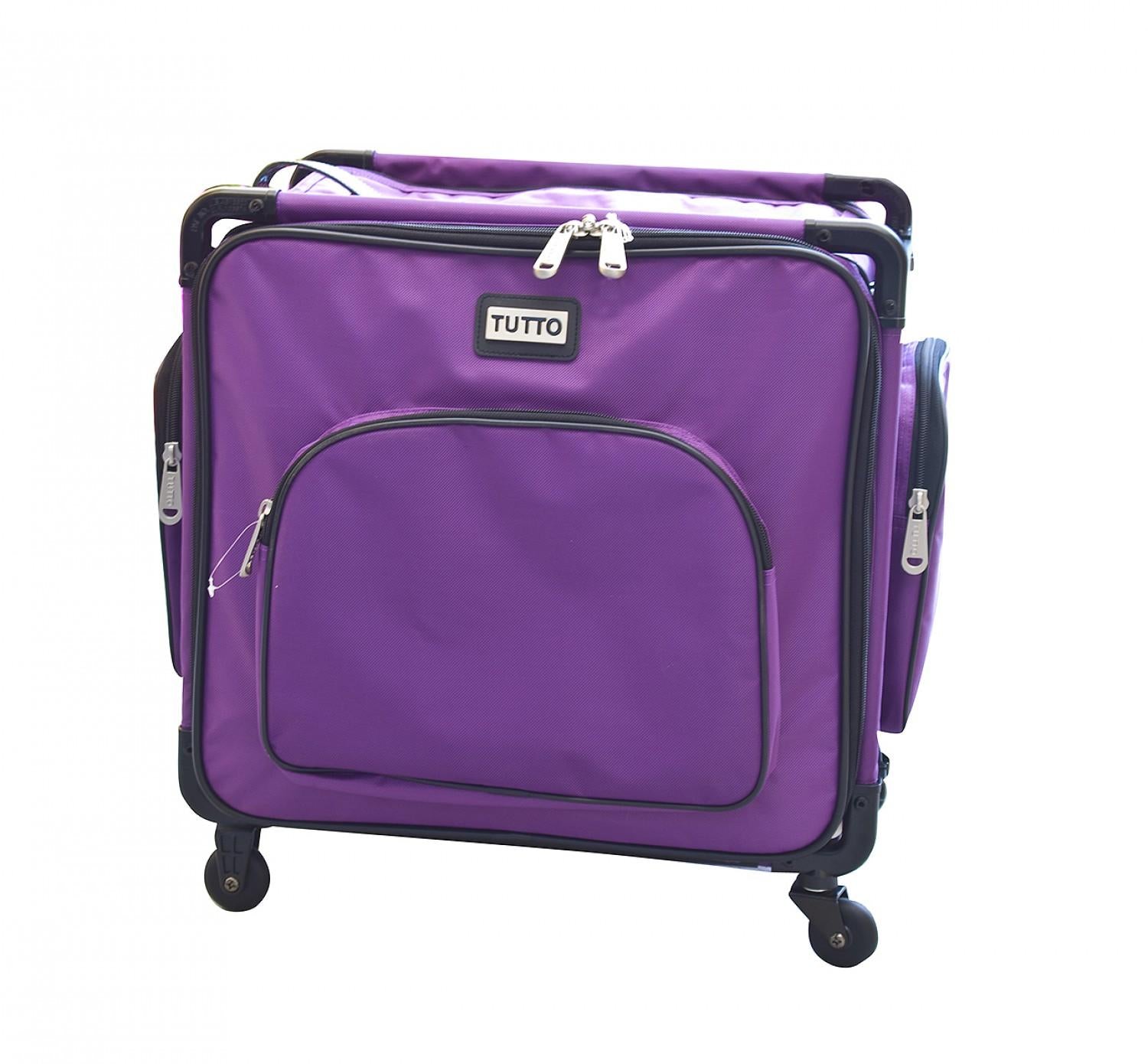 Tutto Serger machine Case On Wheels 17in Purple